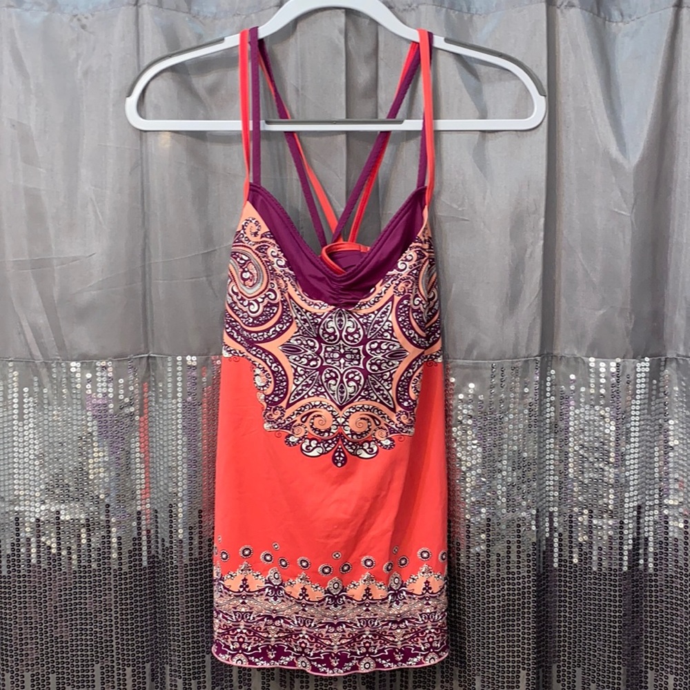 Athleta Nosara Asana Blousy Tankini Size S